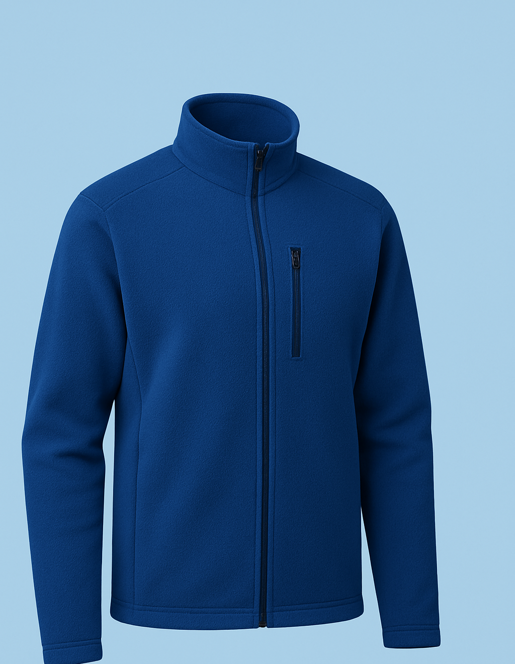 Fleece jacket for mid-layer insulation