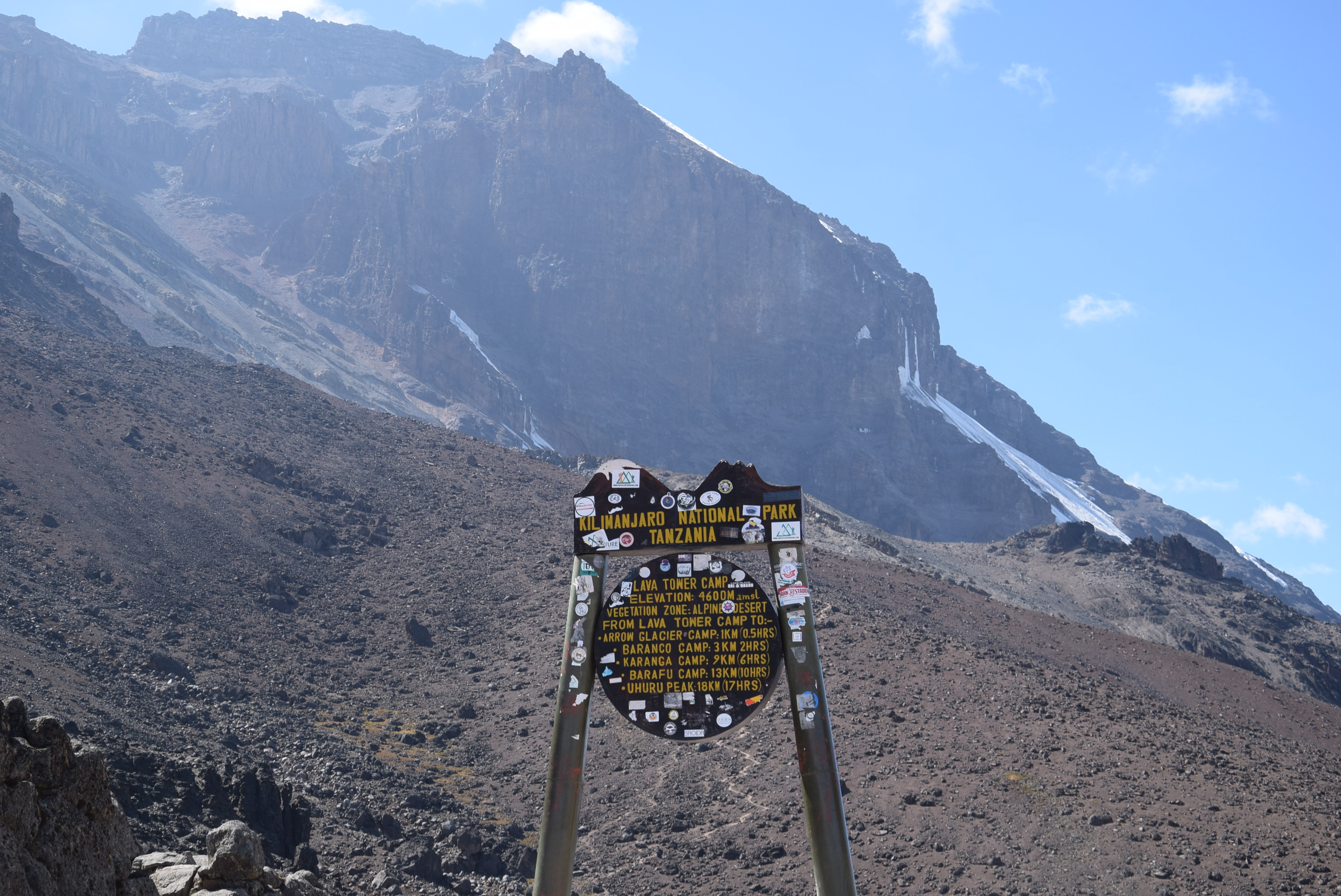 Barafu Camp (4,645 m) → Uhuru Peak (5,895 m) → Millennium Camp (3,820 m)